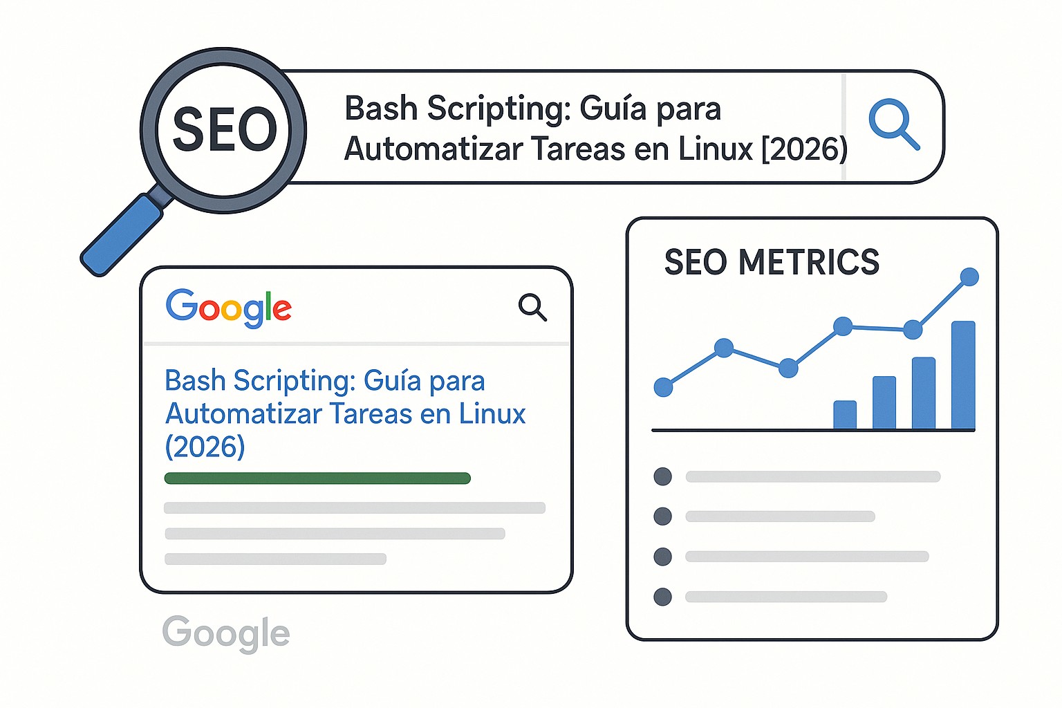 Un desarrollador escribiendo código Bash en un editor de texto con fondo oscuro.