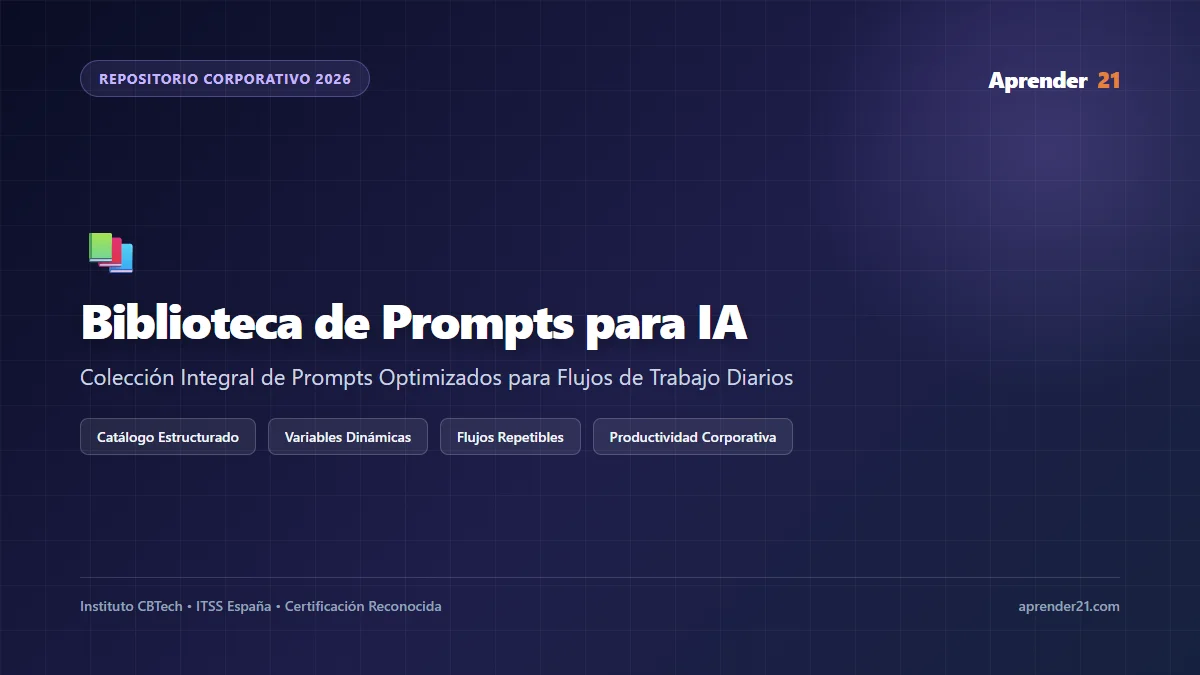 Biblioteca de Prompts para IA: 50+ Prompts Profesionales por Profesión