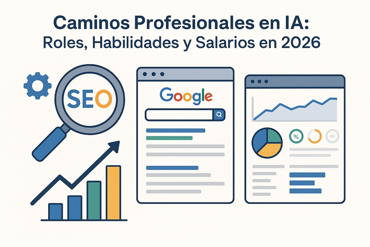 Diagrama sobre caminos profesionales ia salarios 2026