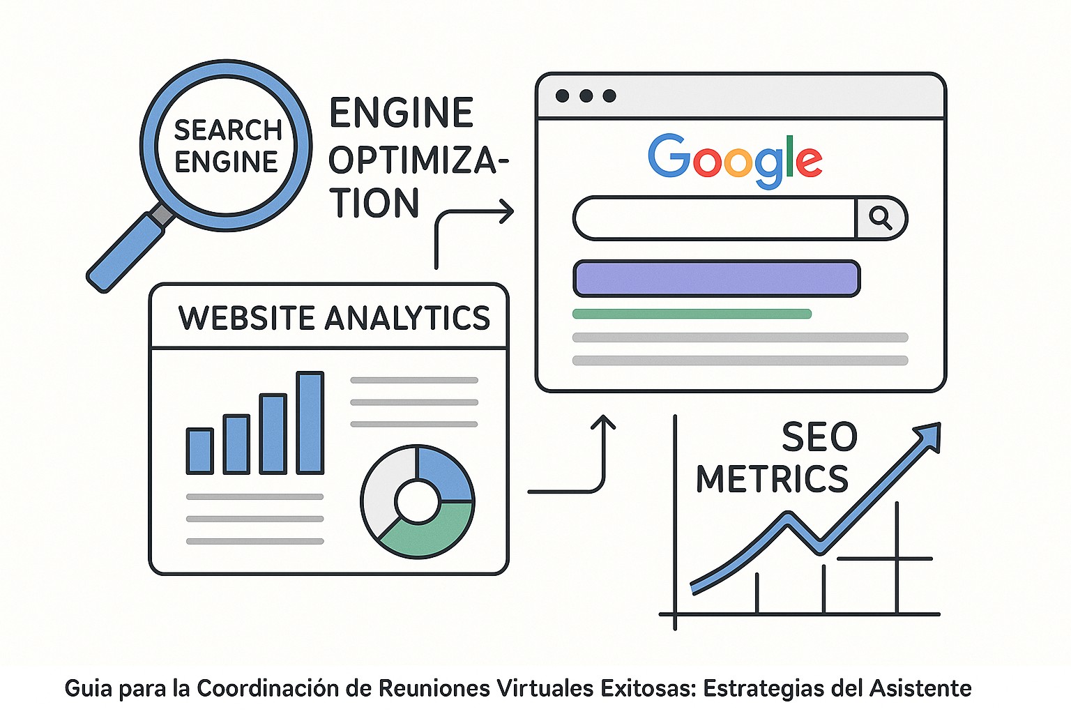 Asistente ejecutivo creando un informe post-reunión en su laptop con gráficos y texto