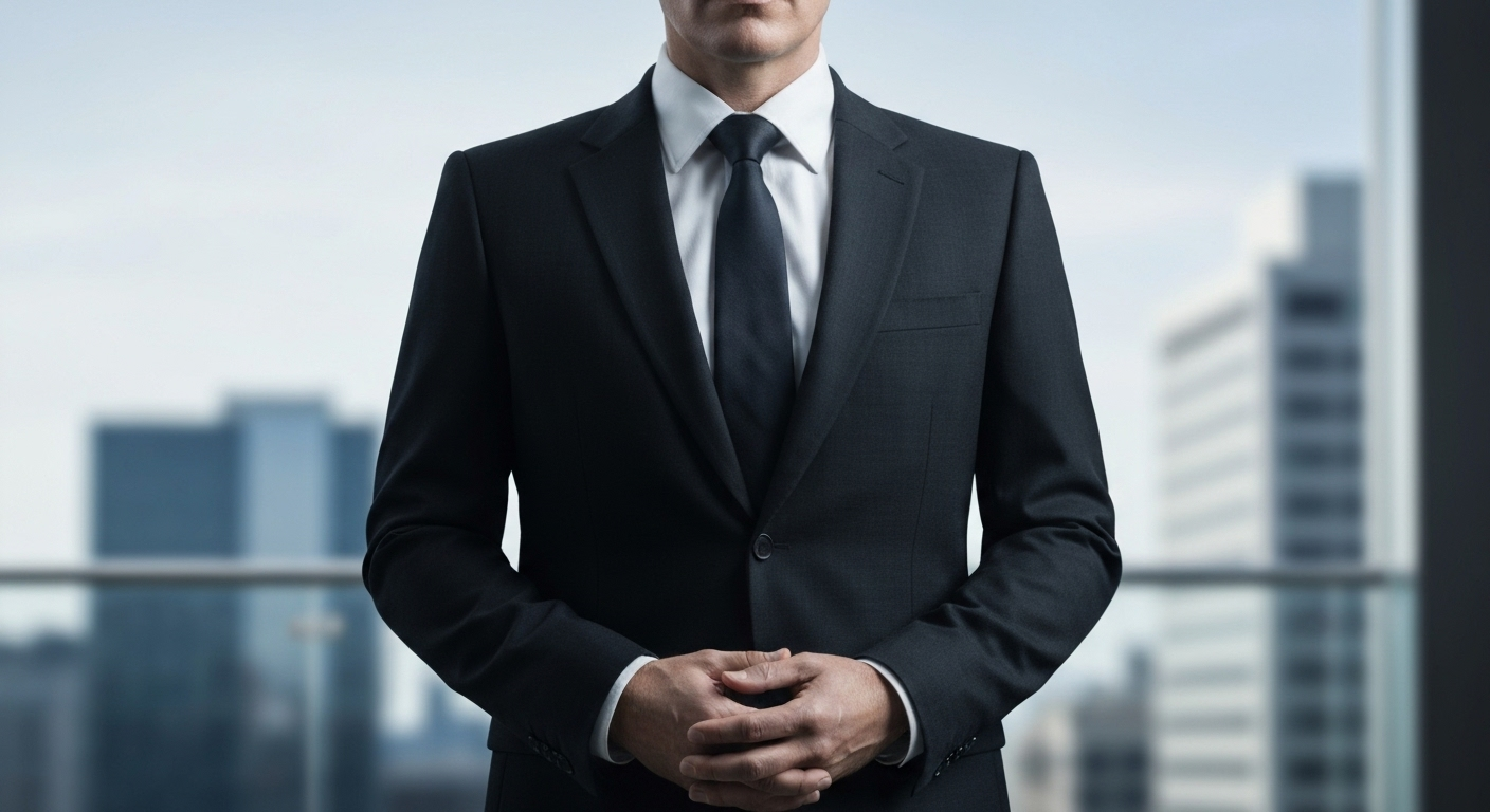 Person standing confidently, portraying leadership. Image represents Enneagram Type 8.