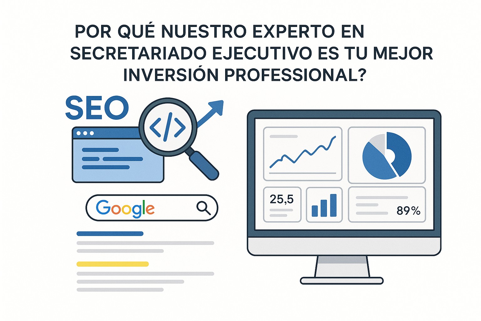 Profesional de secretariado ejecutivo utilizando herramientas digitales avanzadas