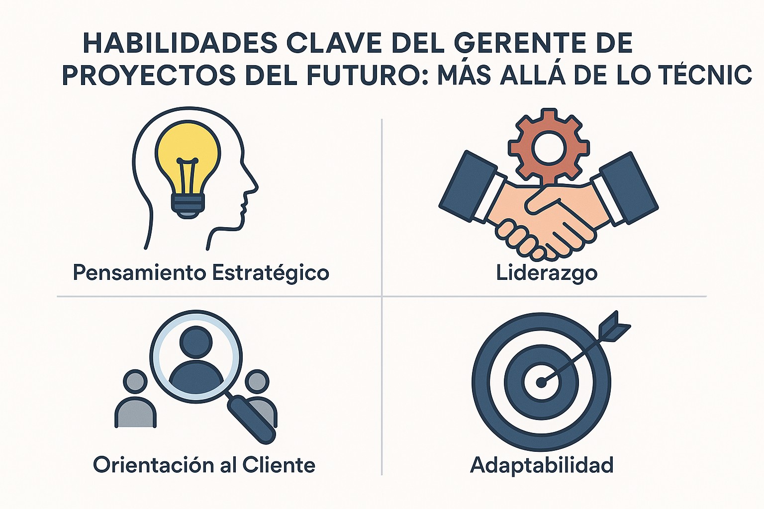 Gerente de proyectos analizando datos y gráficos predictivos en una pantalla holográfica.