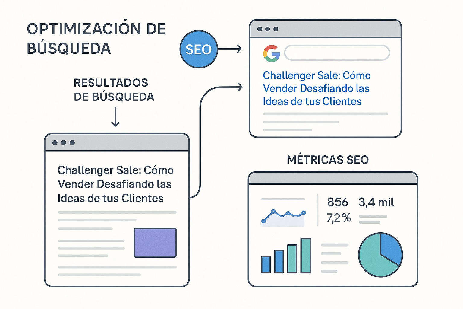 Diagrama sobre modelo challenger sale