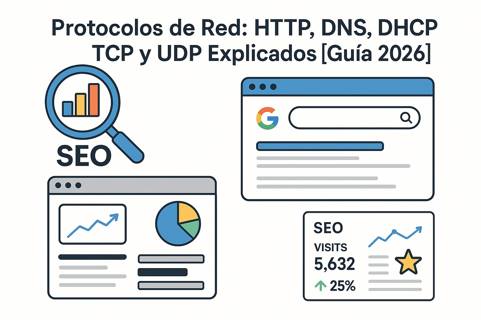 Diagrama sobre protocolos de red guia