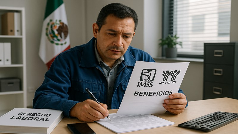 Tabla de prestaciones IMSS e INFONAVIT para administrador de empresas en México