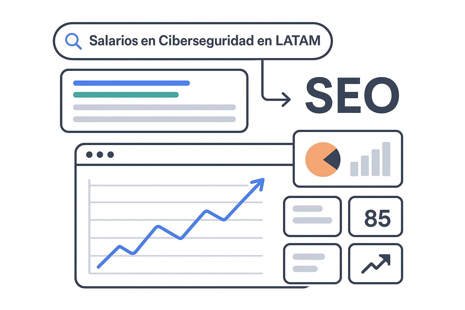 Profesionales de ciberseguridad colaborando en un entorno de oficina moderno, con gráficos y datos en pantallas